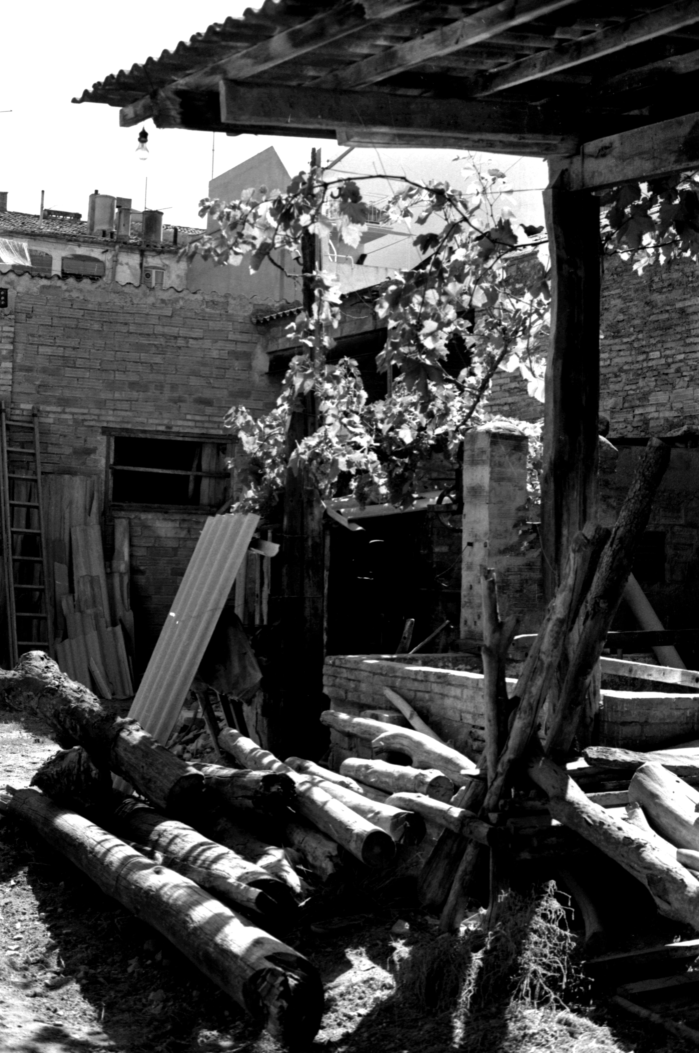 Interior del pàrquing anys enrere